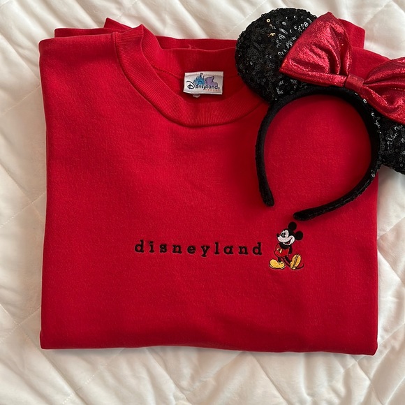 Vintage Disneyland Sweatshirt 90s Embroidered - Picture 2 of 7